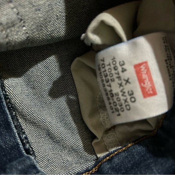 Wrangler Blue Straight Jeans Classic Fit 34x30 - Picture 6 of 6